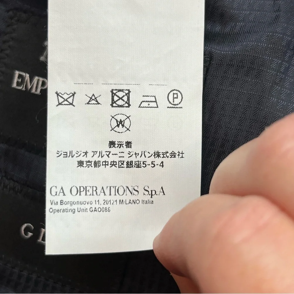 Emporio Armani G-Line‎ Textured Sport Coat Size US 50 Blue 100% Virgin Wool NWOT